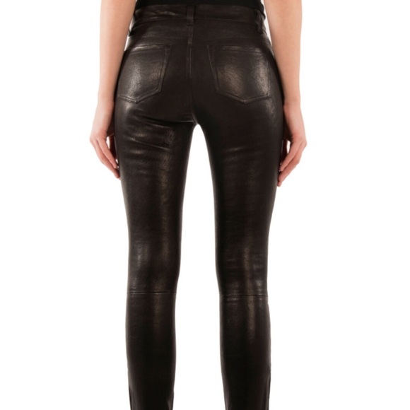 J Brand Genuine Leather Skinny - Picture 2 of 8